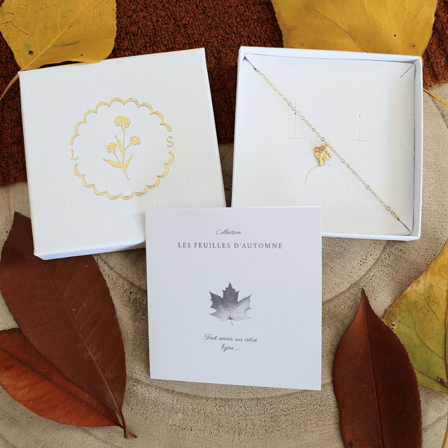 Bracelet en gold filled - Les feuilles d'automne