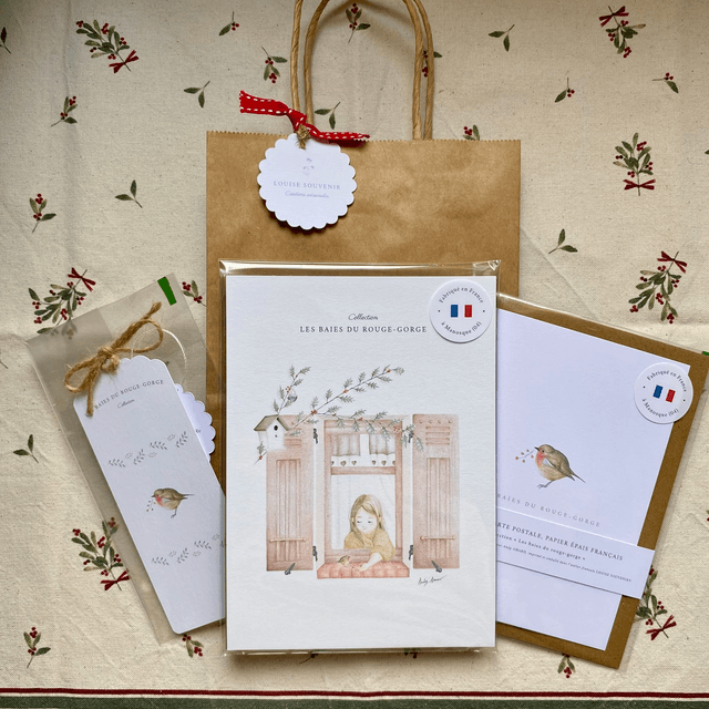 Pack n°2 : Illustration - Carte postale - Marque page 