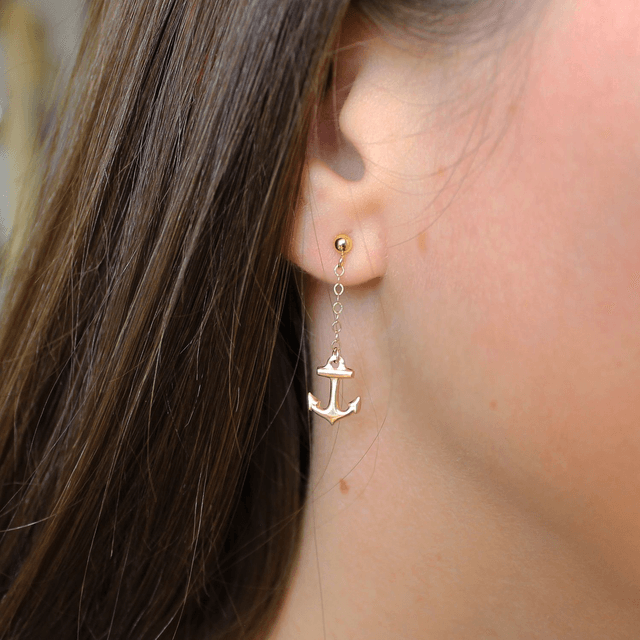 Boucles d'oreilles en gold filled - Les vacances à la mer
