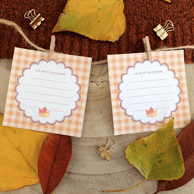 Bloc-notes - Les feuilles d'automne 