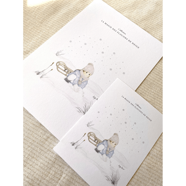 Impression d'art - La magie des flocons de neige 