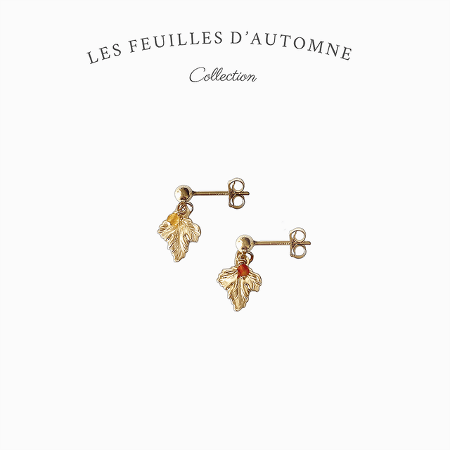 Boucles d'oreilles en gold filled - Les feuilles d'automne