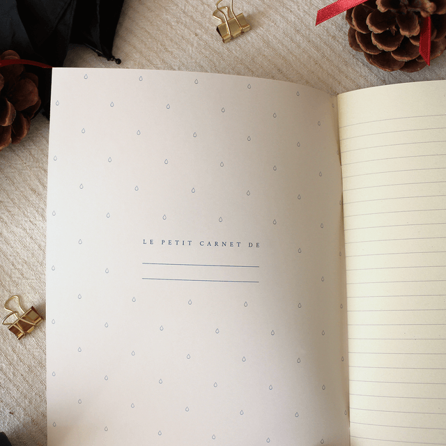 Carnet de note - Les joies de la pluie 