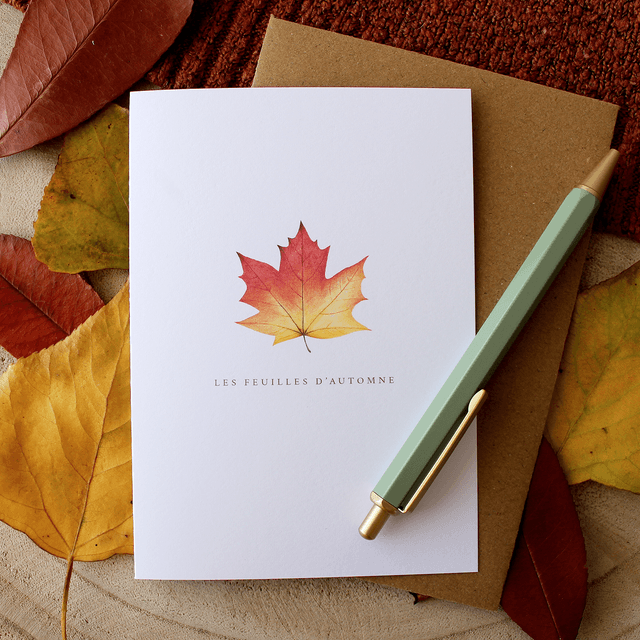 Carte postale - Les feuilles d'automne 