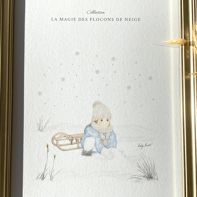 Impression d'art - La magie des flocons de neige 