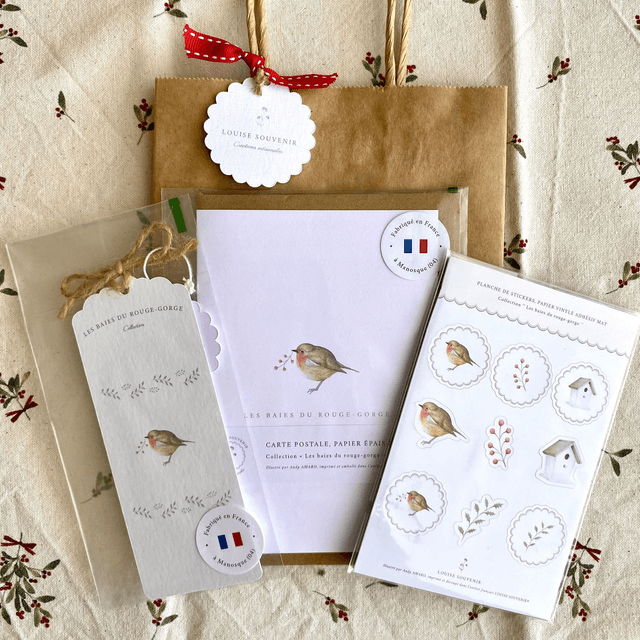 Pack n°1 : Carte postale - Marque page - Stickers 