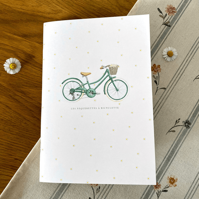Carnet de note - Les pâquerettes à bicyclette