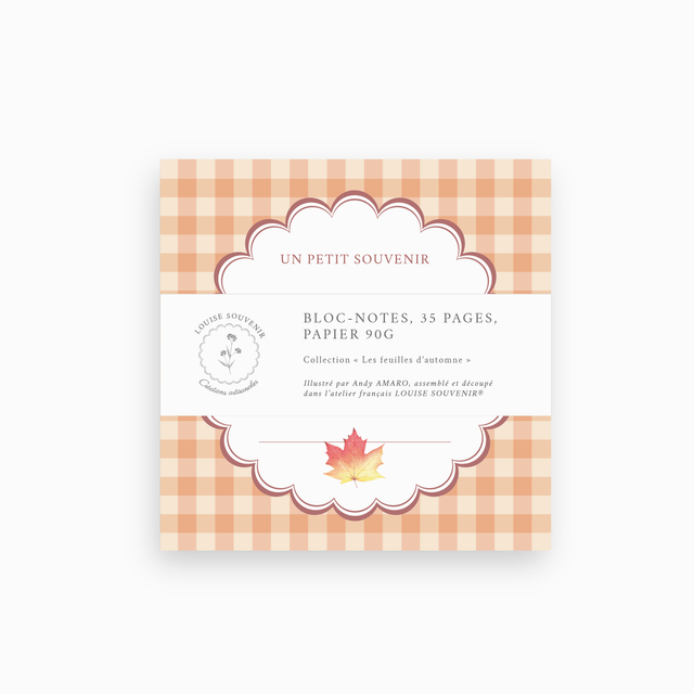 Bloc-notes - Les feuilles d'automne 