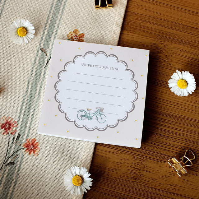 Bloc-notes - Les pâquerettes à bicyclette