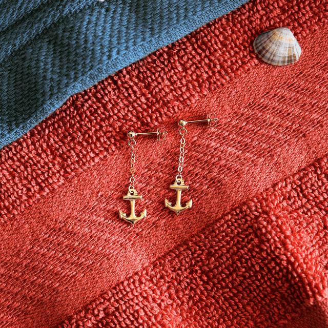 Boucles d'oreilles en gold filled - Les vacances à la mer