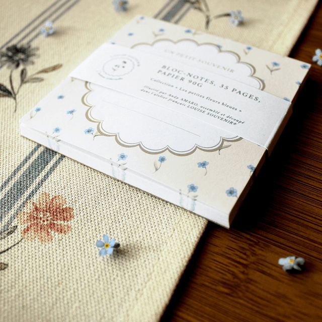 Bloc-notes - Les petites fleurs bleues