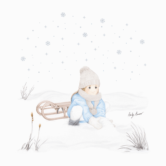 Impression d'art - La magie des flocons de neige 