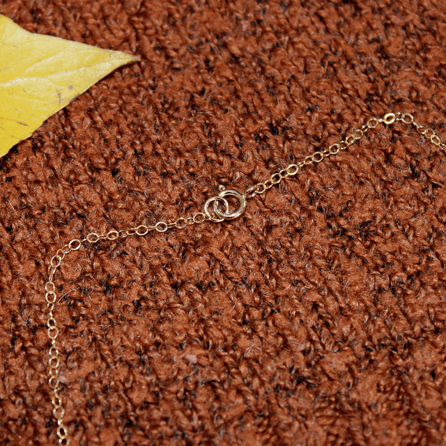Collier en gold filled – Les feuilles d'automne 