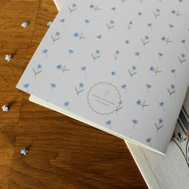 Carnet de note - Les petites fleurs bleues
