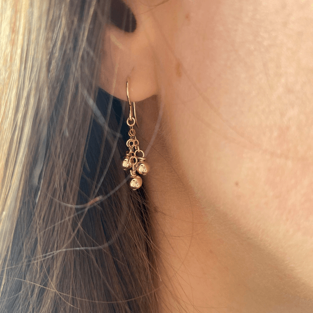 Boucles d'oreilles en gold filled - Les baies du rouge-gorge