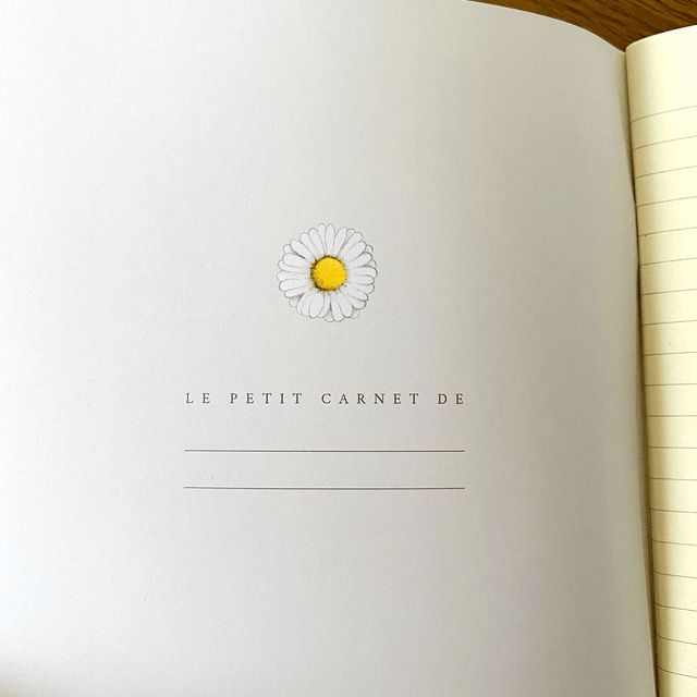 Carnet de note - Les pâquerettes à bicyclette