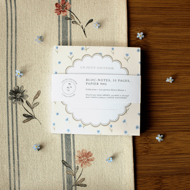 Bloc-notes - Les petites fleurs bleues
