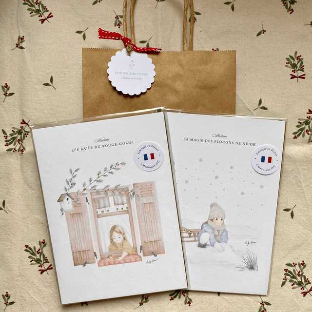 Pack n°3 : Deux illustrations au format 13 x 18 cm 