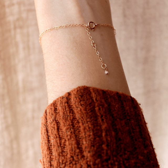 Bracelet en gold filled - Les feuilles d'automne
