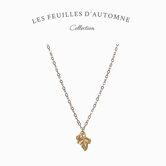 Collier en gold filled – Les feuilles d'automne 
