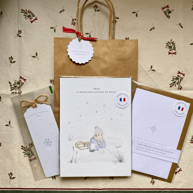 Pack n°2 : Illustration - Carte postale - Marque page 