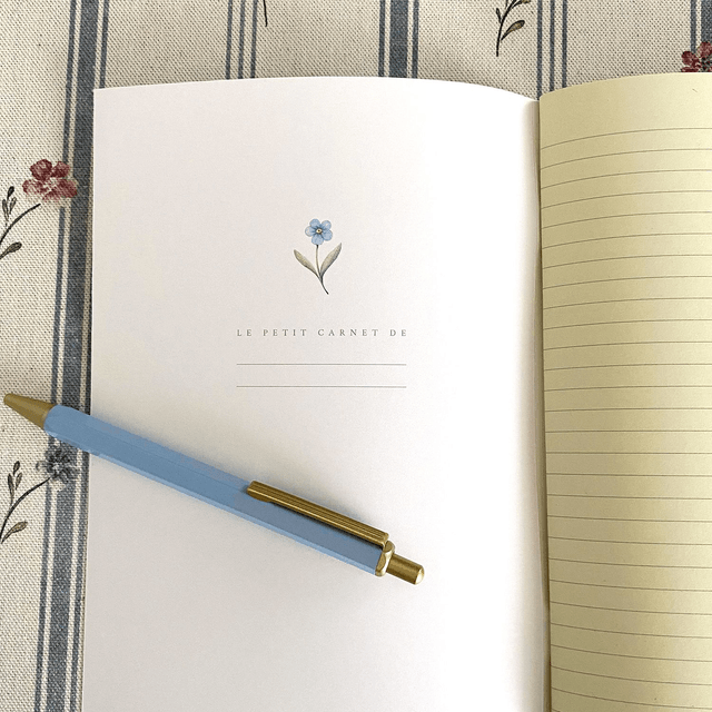 Carnet de note - Les petites fleurs bleues