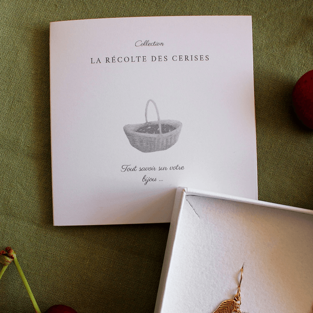 Boucles d'oreilles en gold filled - La récolte des cerises