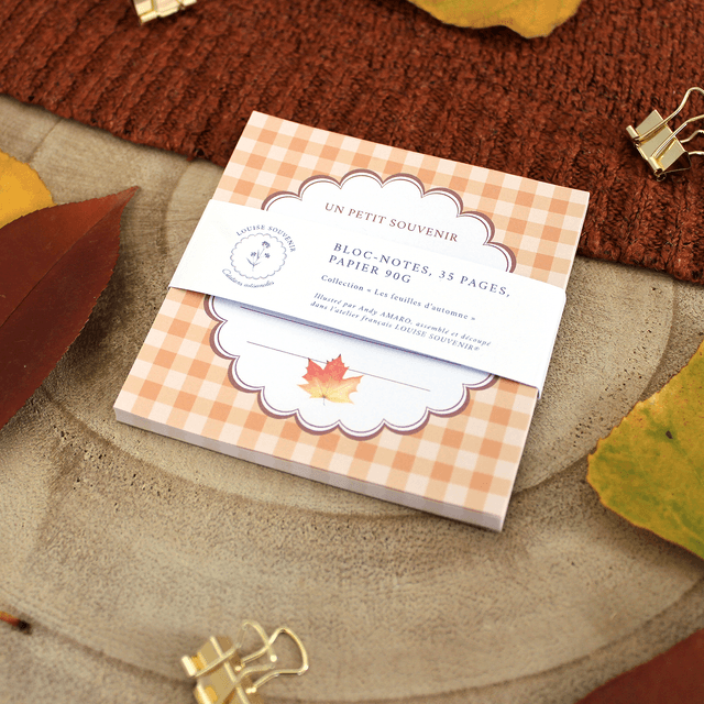 Bloc-notes - Les feuilles d'automne 