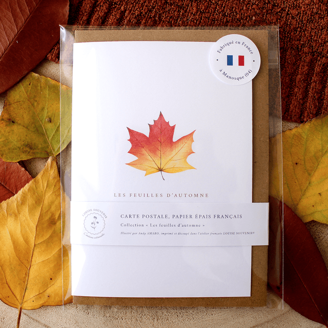 Carte postale - Les feuilles d'automne 