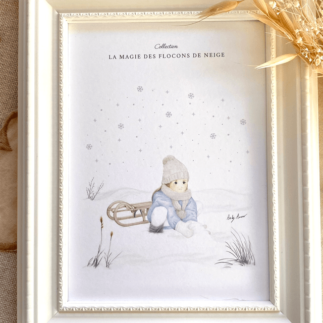 Impression d'art - La magie des flocons de neige 