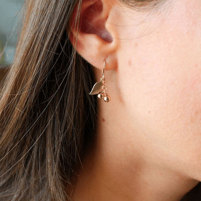 Boucles d'oreilles en gold filled - La récolte des cerises