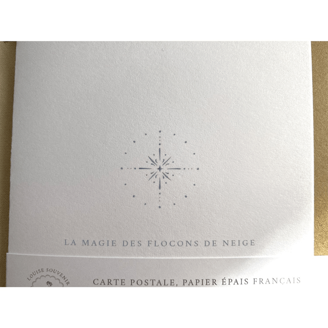 Carte postale - La magie des flocons de neige 