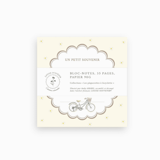 Bloc-notes - Les pâquerettes à bicyclette