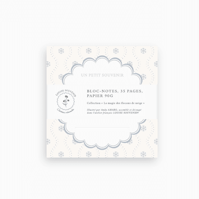 Bloc-notes - La magie des flocons de neige 