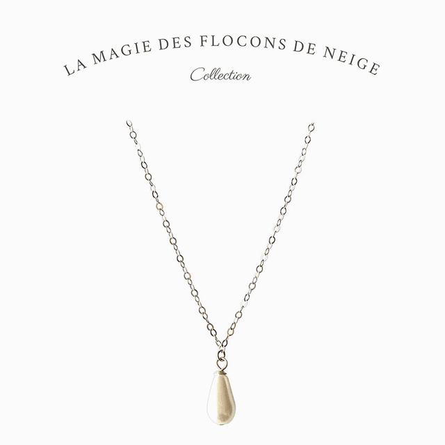Collier en gold filled - La magie des flocons de neige