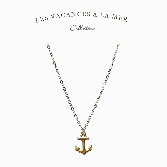 Collier en gold filled – Les vacances à la mer