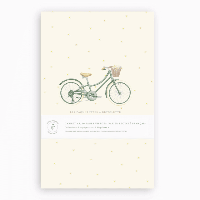 Carnet de note - Les pâquerettes à bicyclette